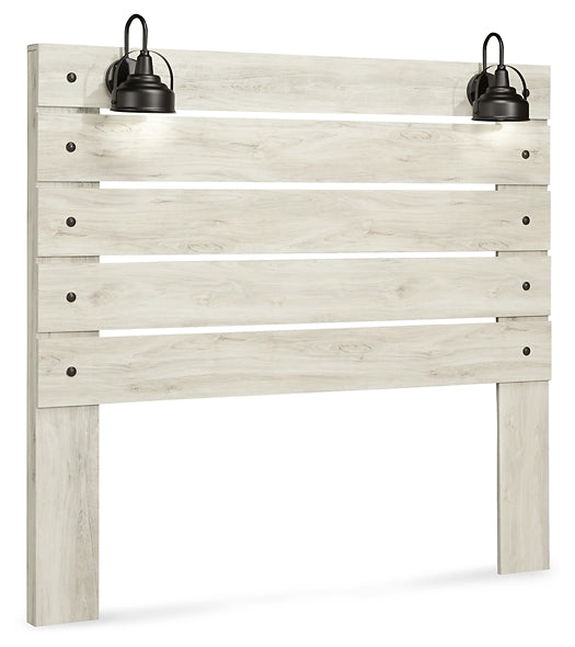 Cambeck Panel Headboard With Mirrored Dresser, Chest And Nightstand