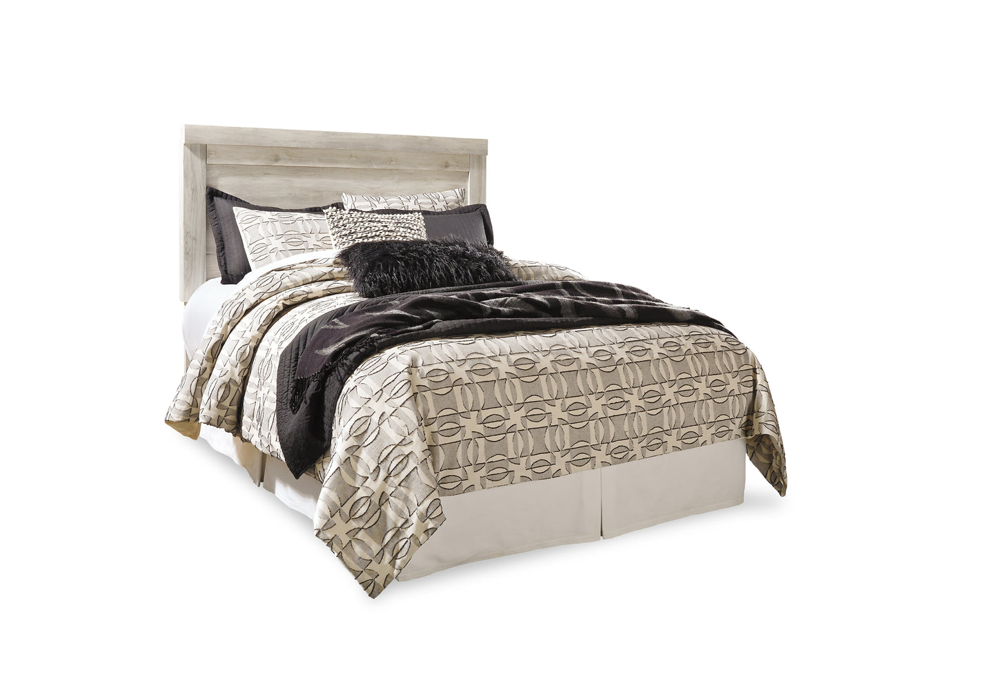 Bellaby Panel Headboard With Mirrored Dresser, Chest And 2 Nightstands
