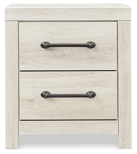 Cambeck Panel Bed With 2 Storage Drawers With Mirrored Dresser And 2 Nightstands