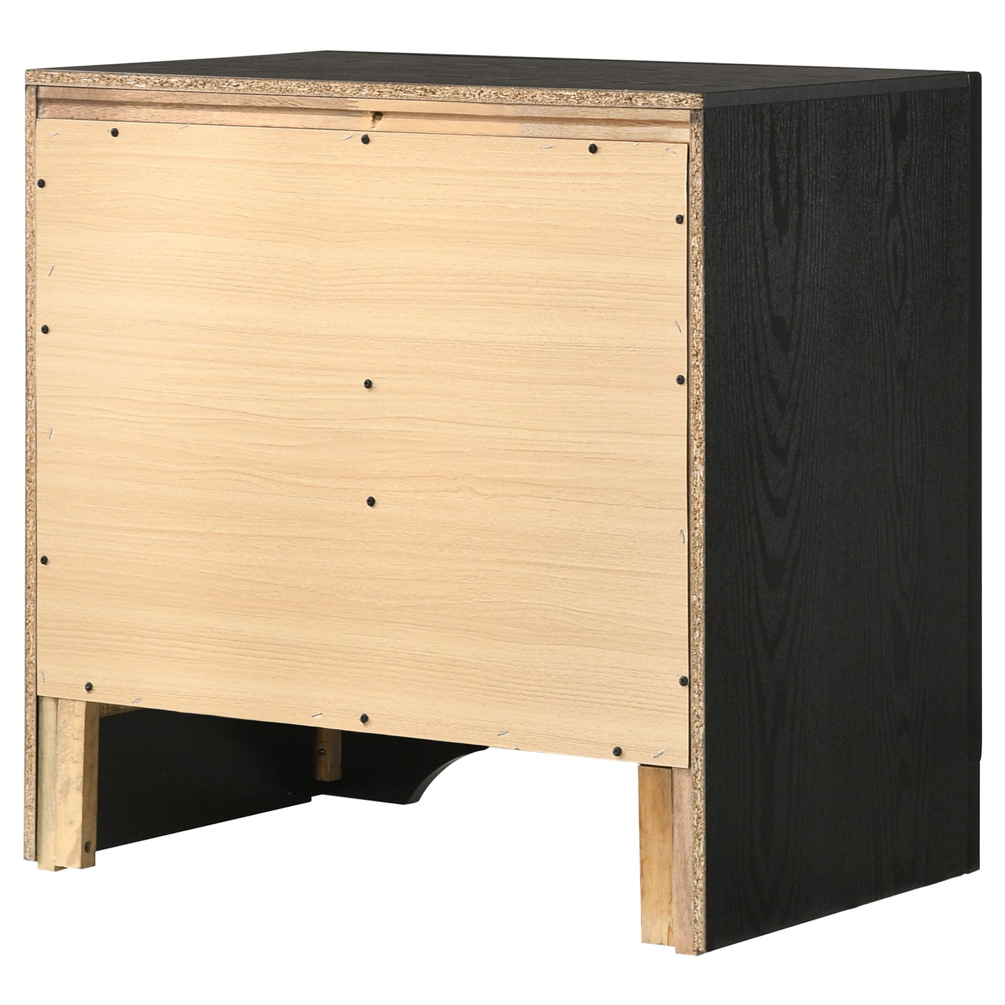 Miranda 3-drawer Nightstand Black