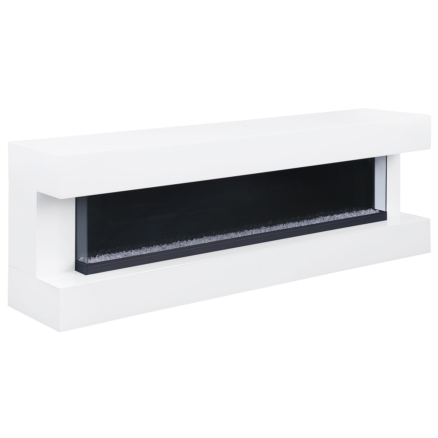 Vallerie 71-inch BT Speaker TV Stand Fireplace Console White