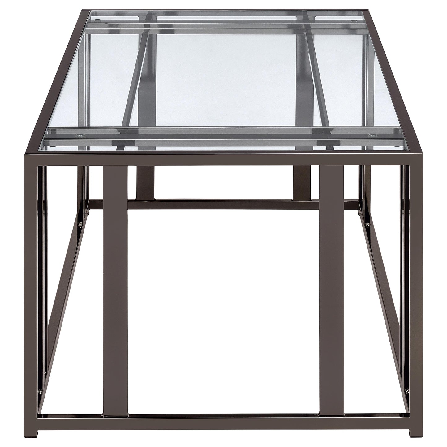 Adri 2-piece Coffee and End Table Set Black Nickel
