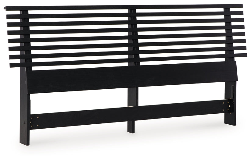 Danziar Queen Panel Headboard with Mirrored Dresser