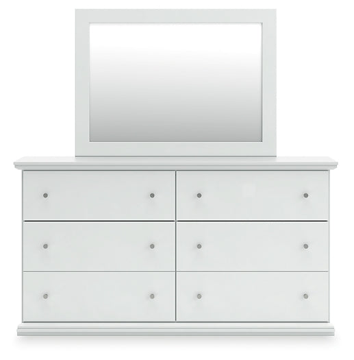 Bostwick Shoals Twin Panel Bed with Mirrored Dresser, Chest and Nightstand