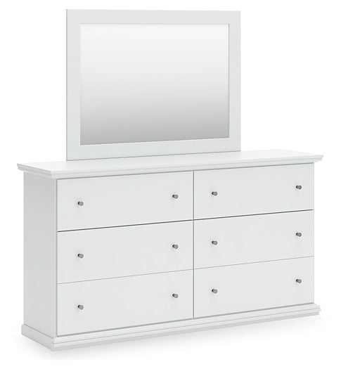 Bostwick Shoals Twin Panel Bed with Mirrored Dresser, Chest and Nightstand