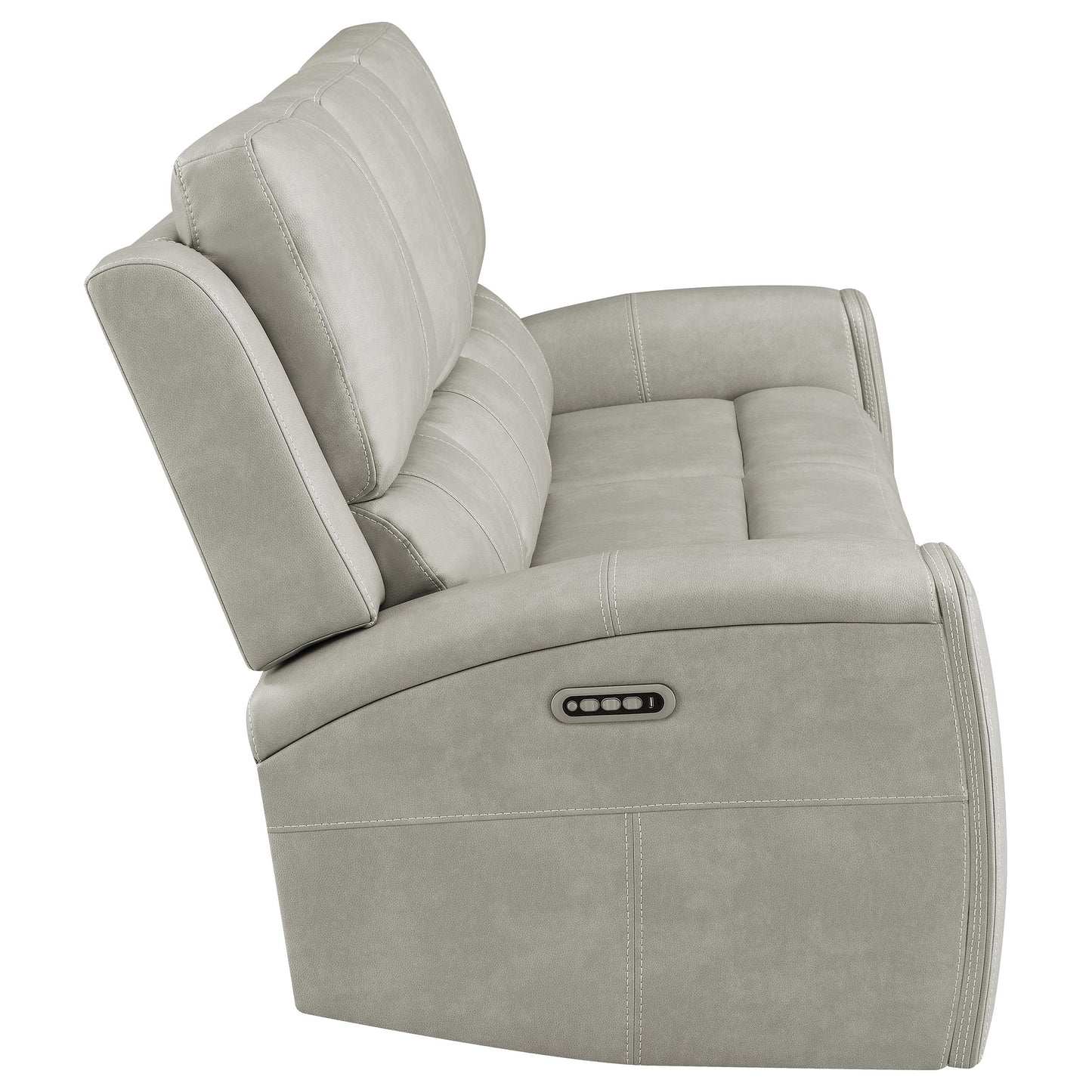 Brickston Triple Power Reclining Sofa Grey