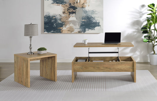 Canoga 2-piece Lift Top Cocktail Coffee Table Set Mango