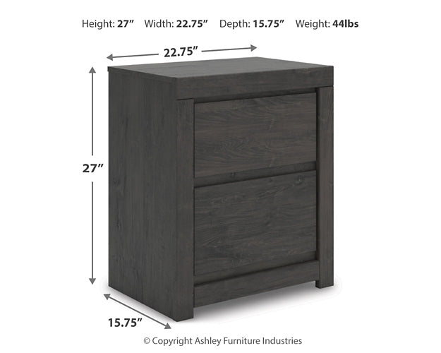 Queen Panel Storage Bed with Mirrored Dresser, Chest and Nightstand