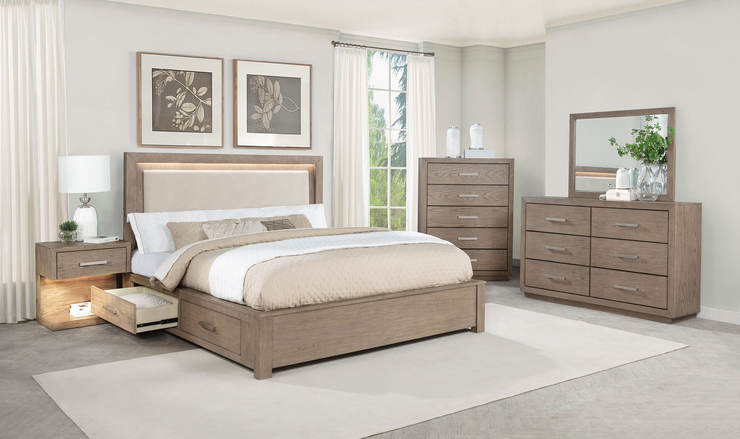 Kenora Dresser Mirror Barley Brown