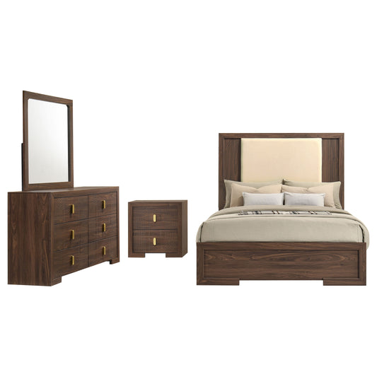 Etienne 4-piece Queen Bedroom Set Walnut