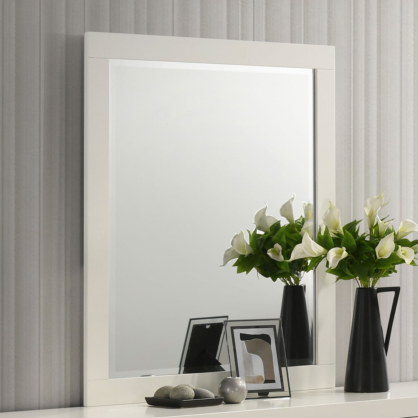 Jessica Dresser Mirror Cream White