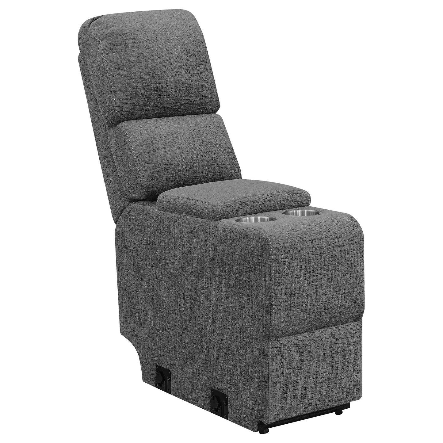 Bahrain 5-piece Upholstered Home Theater Seating Charcoal