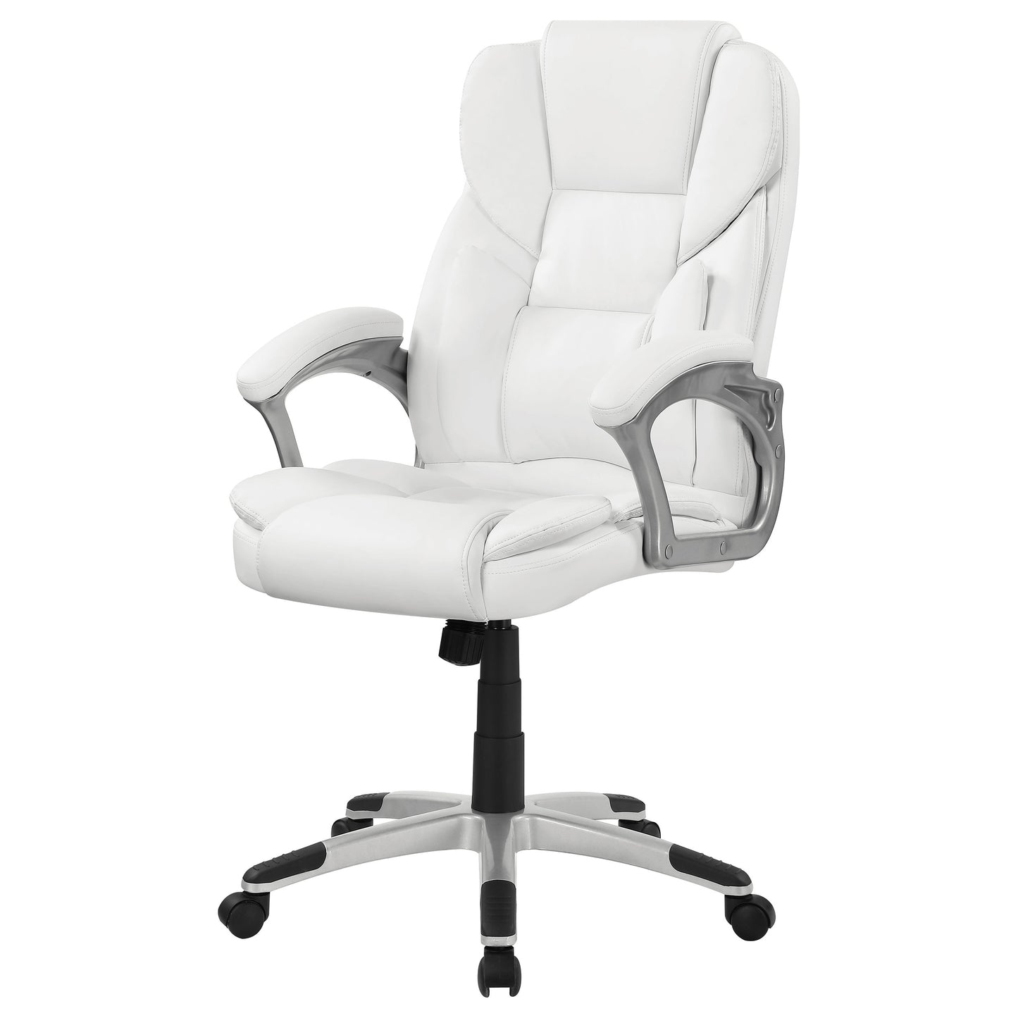 Kaffir Adjustable Height Office Chair White and Silver