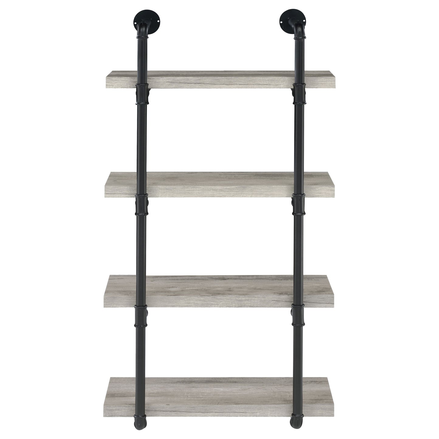 Elmcrest 24-inch Wall Shelf Black and Grey Driftwood