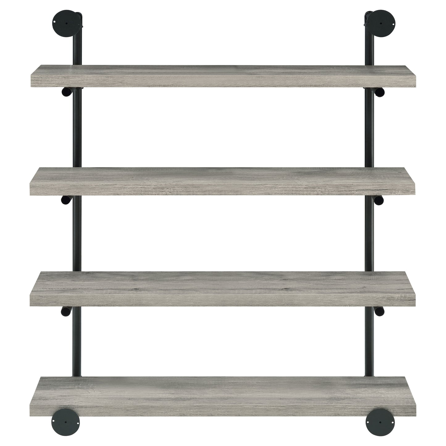 Elmcrest 40-inch Wall Shelf Black and Grey Driftwood