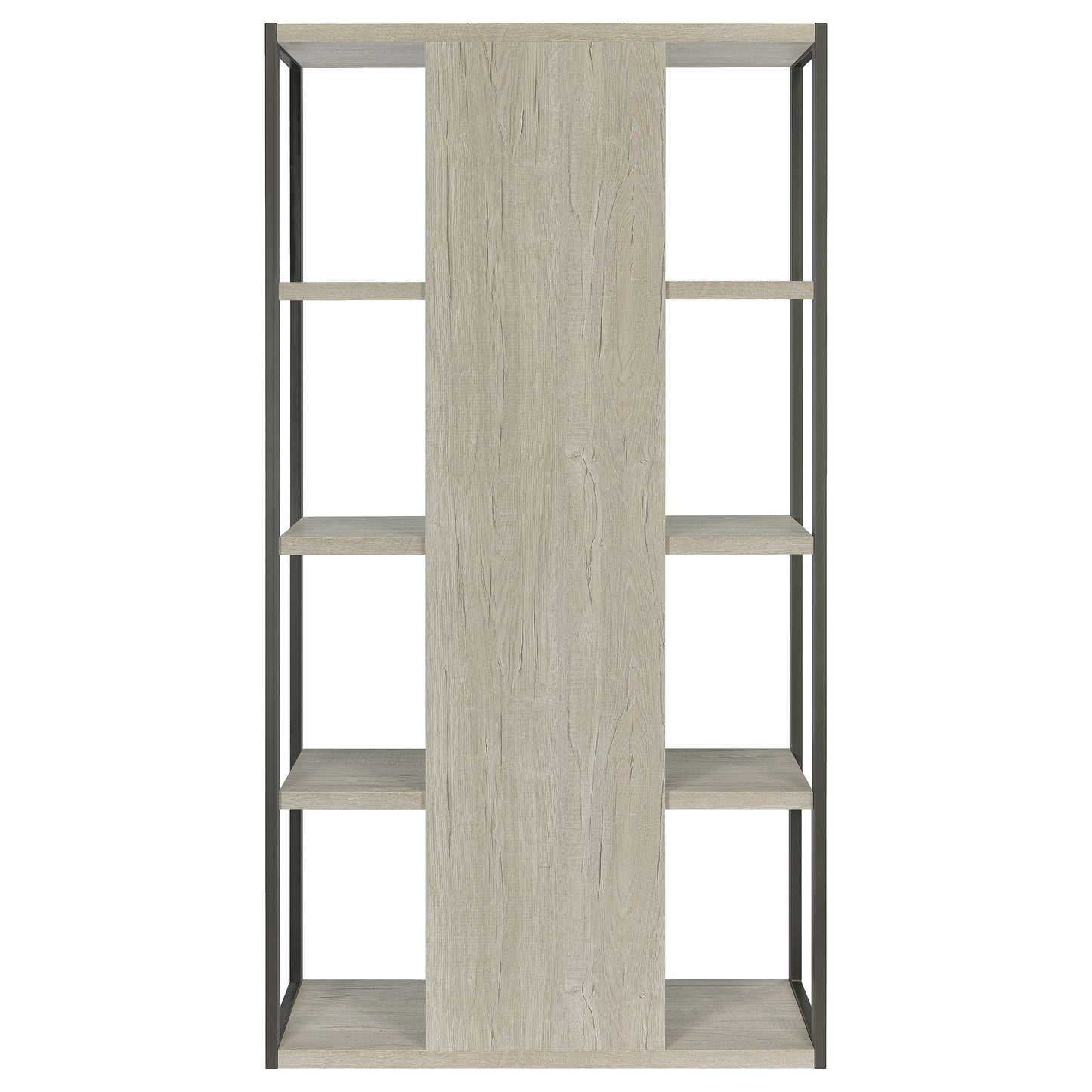 Loomis 4-shelf Bookcase Whitewashed Grey