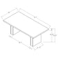 Carla 80-inch Cultured Carrara Marble Top Dining Table White
