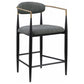 Tina Fabric Upholstered Counter Chair Grey (Set of 2)