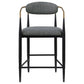 Tina Fabric Upholstered Counter Chair Grey (Set of 2)