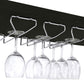 Risley 2-door Circular LED Wine Cabinet Dark Charcoal