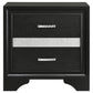 Miranda 3-drawer Nightstand Black