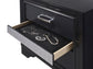 Miranda 3-drawer Nightstand Black