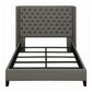 Bancroft Upholstered Eastern King Wingback Bed Grey