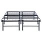 Mabel Metal Eastern King Mattress Support Platform Bed Black