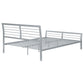 Cooper Metal Queen Open Frame Bed Silver