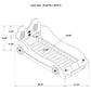 Cruiser Wood Twin LED Race Car Bed Blue