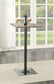 Cavalier Square Bar Table Dark Elm and Matte Black