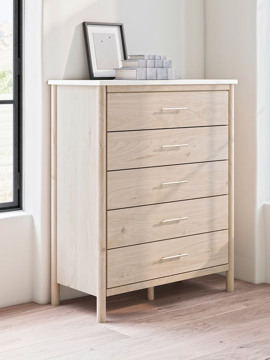 Cadmori Five Drawer Wide Chest