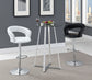 Barraza 29" Adjustable Height Bar Stool White and Chrome