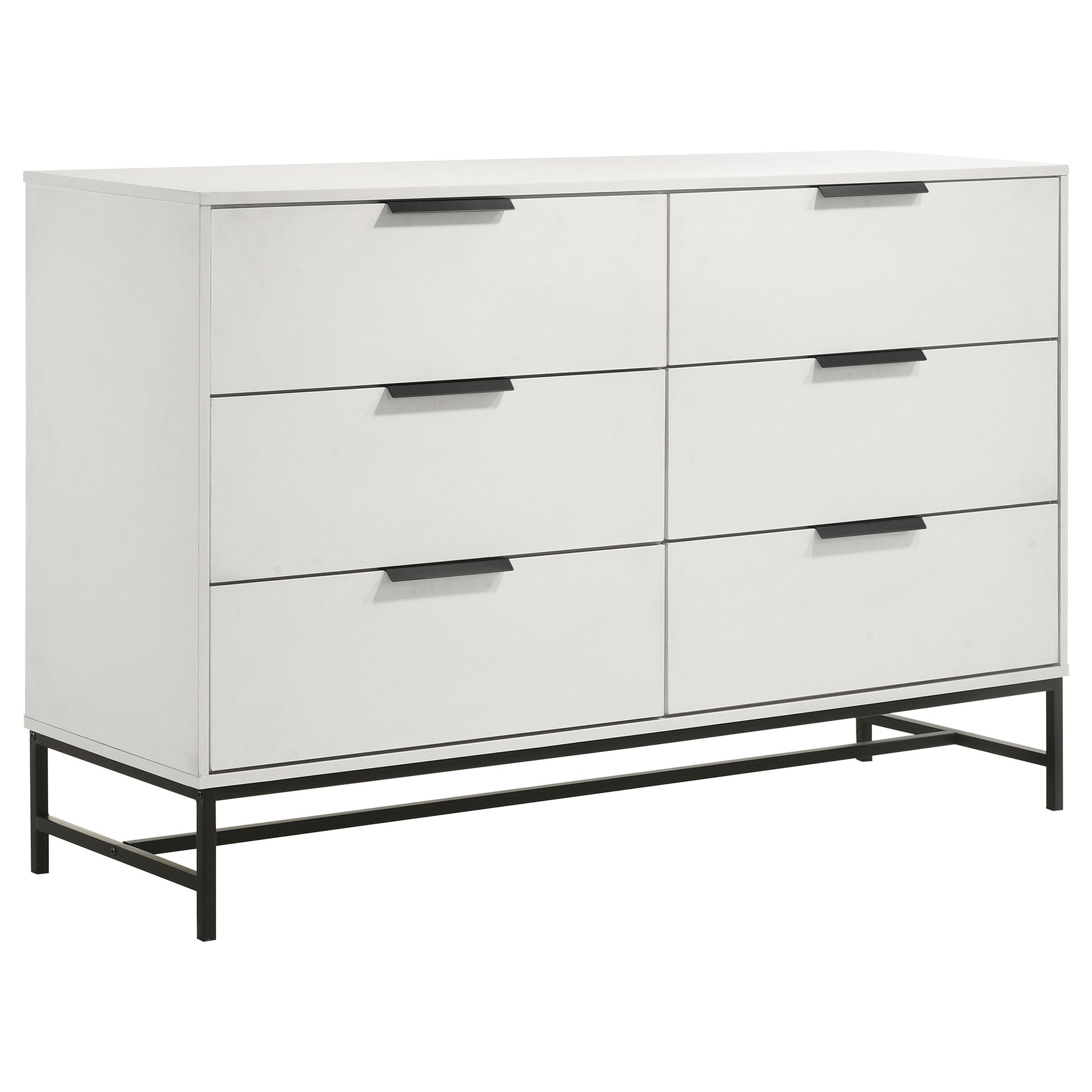 Sonora 6-drawer Bedroom Dresser White – Furniture Avenue Sonora 6-drawer Bedroom Dresser White – Furniture Avenue