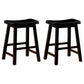 Durant Wooden Counter Height Stools Black (Set of 2)