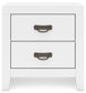Binterglen Twin Panel Bed with Mirrored Dresser, Chest and Nightstand