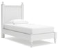 Mollviney Twin Panel Bed with Nightstand