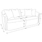 Townsend Chenille Upholstered Rolled Arm Sofa Latte