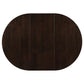 Gabriel Oval 60-inch Extension Leaf Dining Table Cappuccino