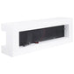 Vallerie 71-inch BT Speaker TV Stand Fireplace Console White