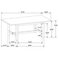Crestmore 71-inch Rectangular Wood Dining Table Walnut