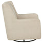 Serra Boucle Upholstered Swivel Glider Sandy Beige