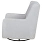 Serra Boucle Upholstered Swivel Glider Dove Grey