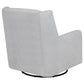 Serra Boucle Upholstered Swivel Glider Dove Grey