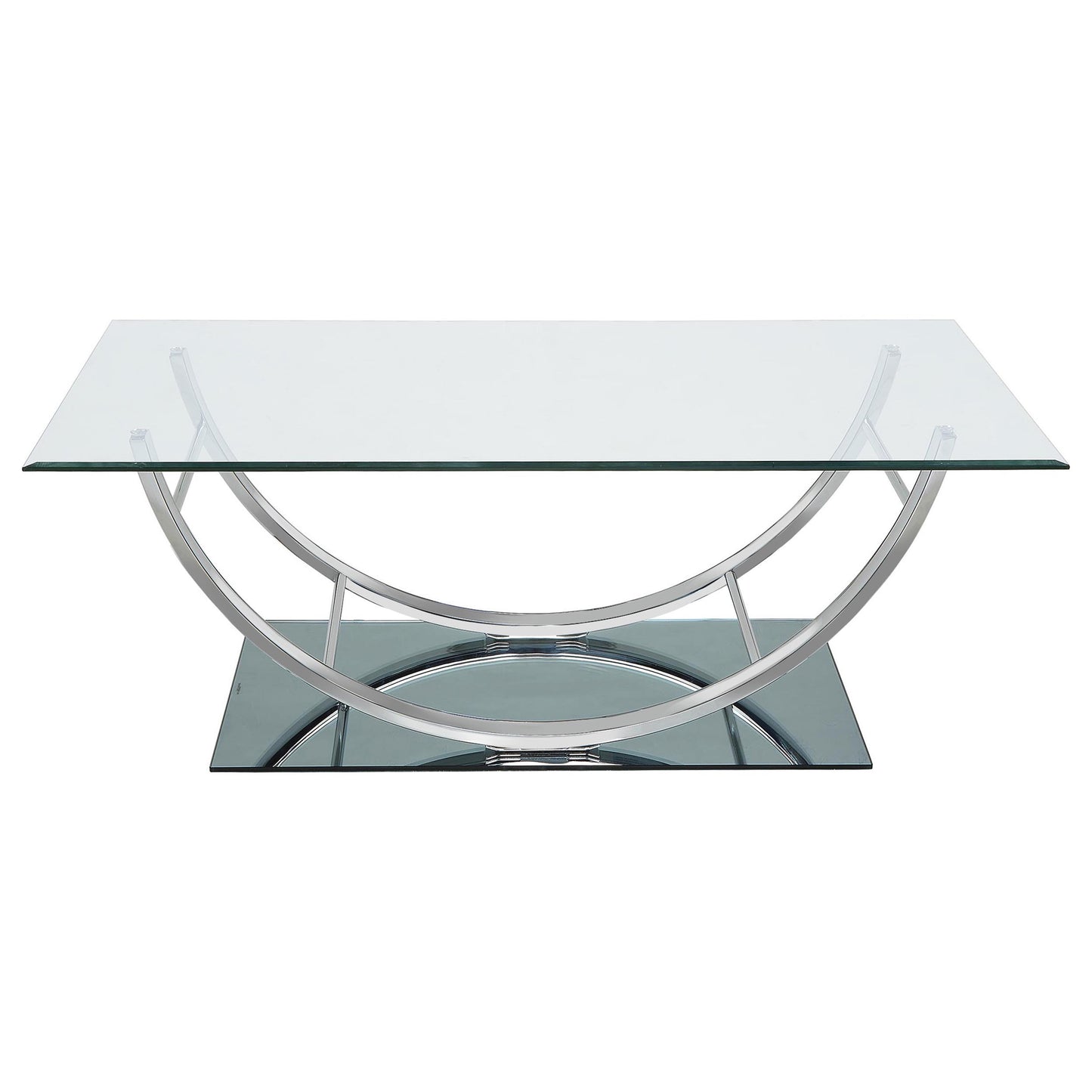 Danville 3-piece Glass Top Coffee and End Table Set Chrome