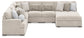Cuddle Plush 6-Piece Sectional with Chaise