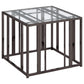 Adri 3-piece Coffee and End Table Set Black Nickel