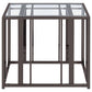 Adri 3-piece Coffee and End Table Set Black Nickel