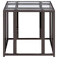 Adri 3-piece Coffee and End Table Set Black Nickel