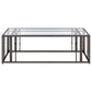 Adri 3-piece Coffee and End Table Set Black Nickel